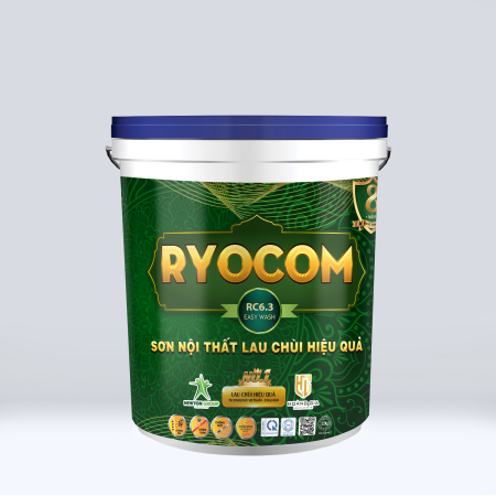 RC6.3-RYOCOM EASY WASH : Sơn nội thất lau chùi hiệu quả